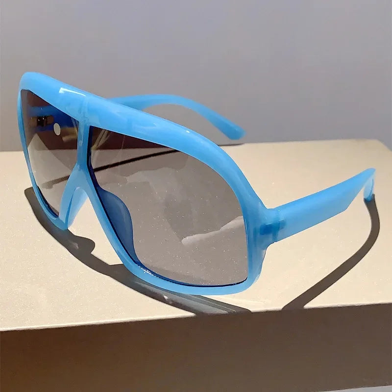 Brand Designer Punk Oversized Y2K Sunglasses Women For Men Popular Sun Glasses Fashion Vintage Luxury Big Frame Ladies Shades