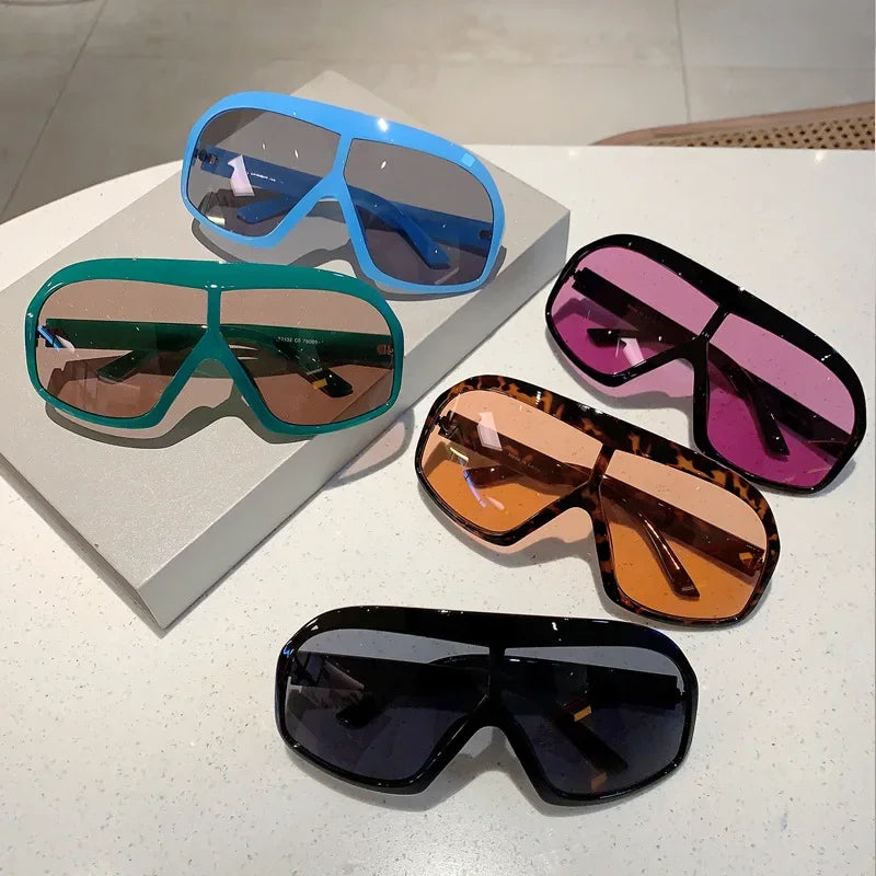 Brand Designer Punk Oversized Y2K Sunglasses Women For Men Popular Sun Glasses Fashion Vintage Luxury Big Frame Ladies Shades