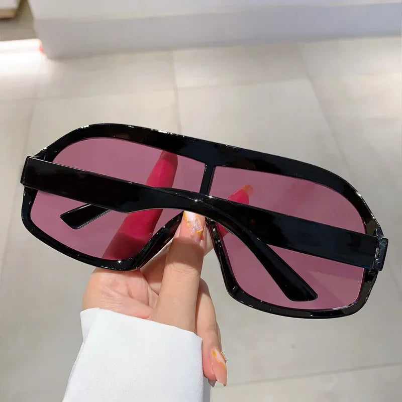 Brand Designer Punk Oversized Y2K Sunglasses Women For Men Popular Sun Glasses Fashion Vintage Luxury Big Frame Ladies Shades