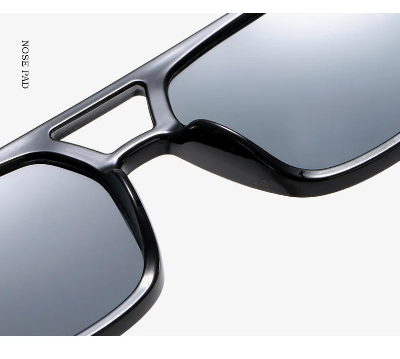 adult style, sunglasses, square Double new beam personalized Korean version, trendy sunglasses, high-end, UV resistant,