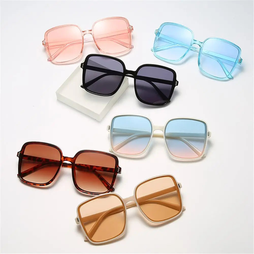 1PC Oversized Frame Square Sunglasses For Women Luxury Vintage Sun Glasses Classic UV400 Driver Goggles Fashion Eyewear