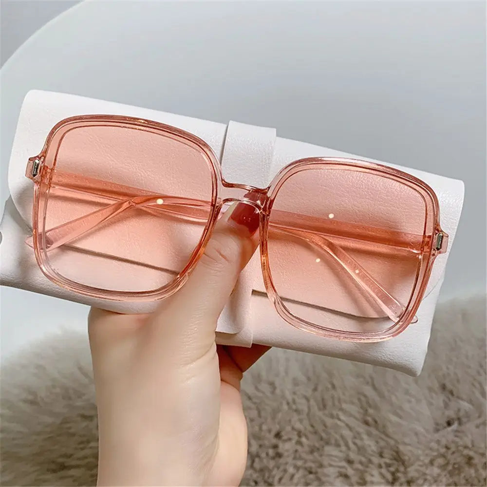 1PC Oversized Frame Square Sunglasses For Women Luxury Vintage Sun Glasses Classic UV400 Driver Goggles Fashion Eyewear