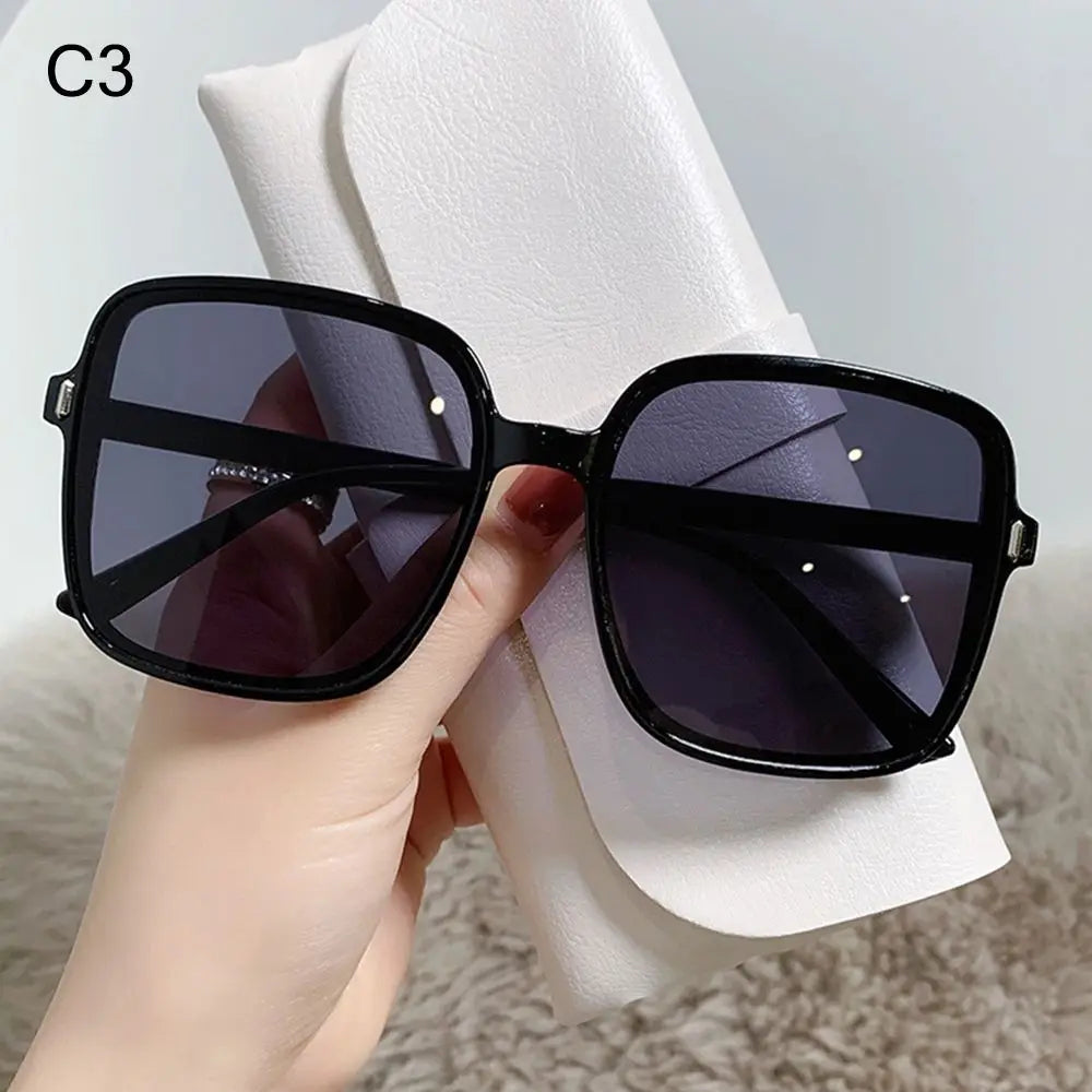 1PC Oversized Frame Square Sunglasses For Women Luxury Vintage Sun Glasses Classic UV400 Driver Goggles Fashion Eyewear
