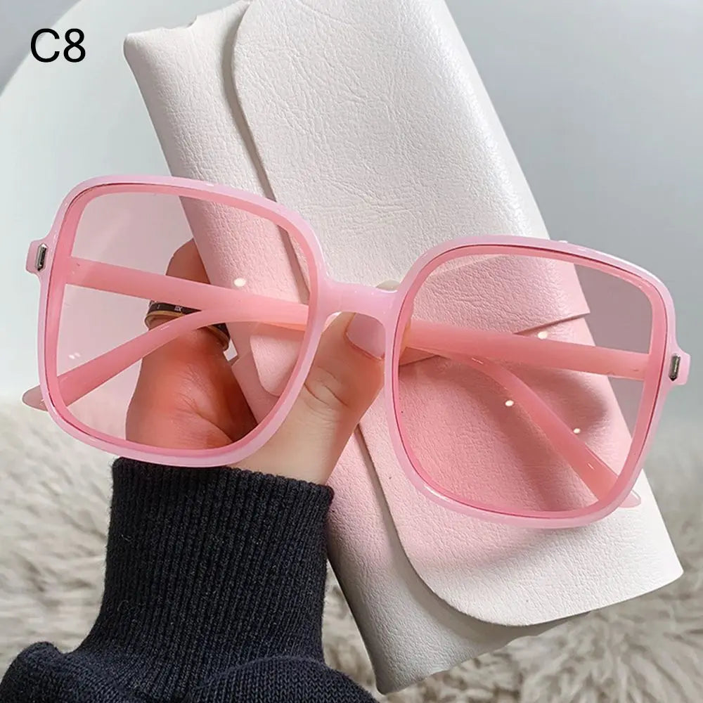 1PC Oversized Frame Square Sunglasses For Women Luxury Vintage Sun Glasses Classic UV400 Driver Goggles Fashion Eyewear