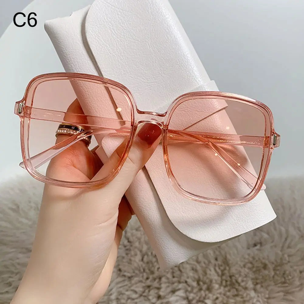 1PC Oversized Frame Square Sunglasses For Women Luxury Vintage Sun Glasses Classic UV400 Driver Goggles Fashion Eyewear